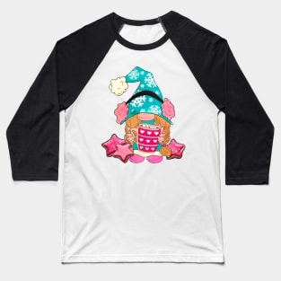 Cute Gnome with Hot Cocoa Baseball T-Shirt